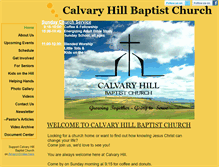 Tablet Screenshot of calvaryhillbc.org